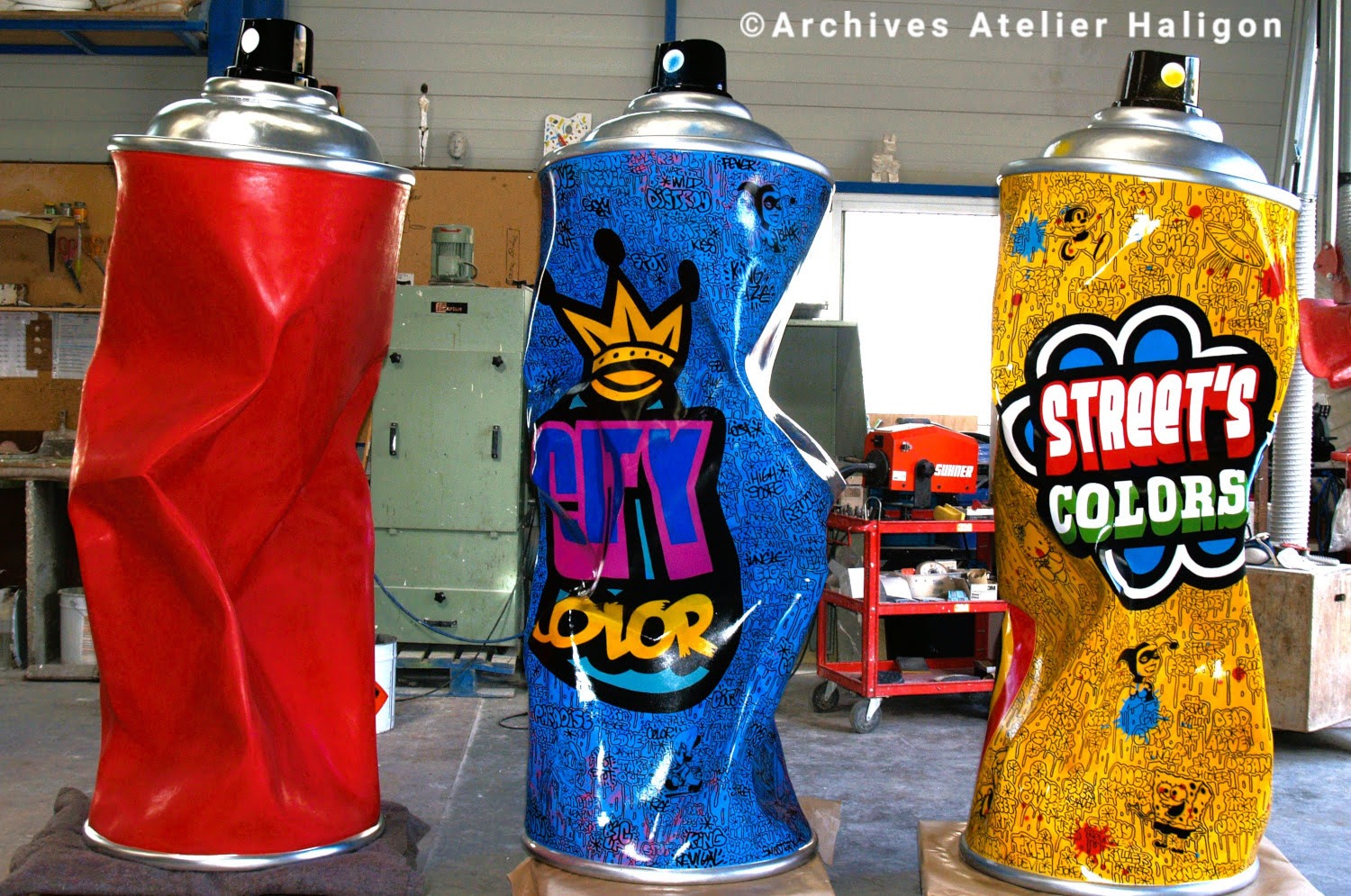 « Bombe H » de Speedy Graphito - Réalisation par l'Atelier Haligon